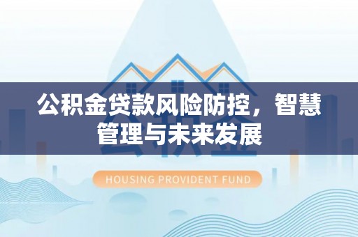 肃州公积金贷款风险防控，智慧管理与未来发展