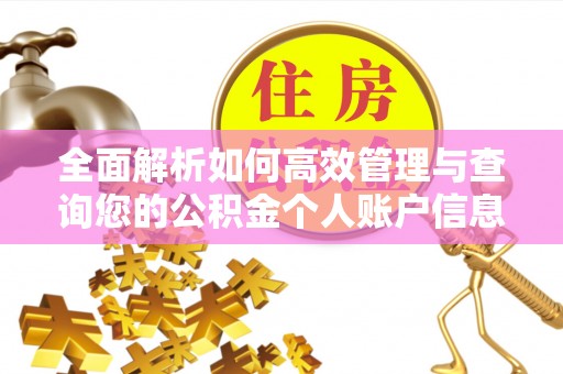 肃州全面解析如何高效管理与查询您的公积金个人账户信息