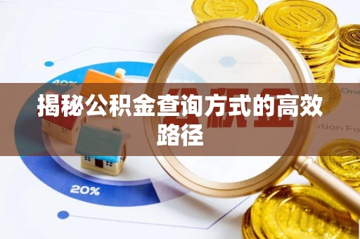 肃州揭秘公积金查询方式的高效路径